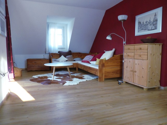 Schlafecke im Wohnschlafzimmer